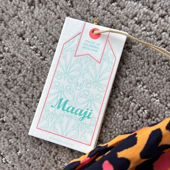 Maaji Bright Leopard Print Jumpsuit Beach Cover Up